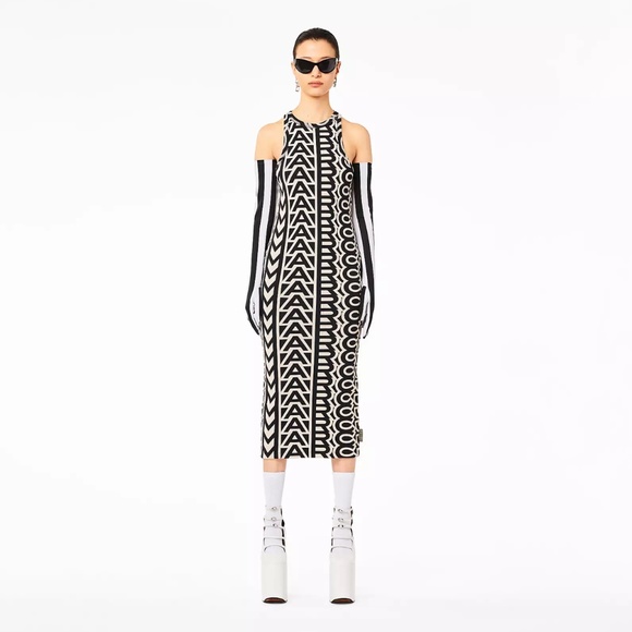 The Monogram Racer Rib Dress - Picture 5 of 5